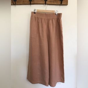 LOVE AND CONFUSE 100% linen wide leg pants